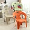 Silla de Comedor Doméstica Gruesa y Moderna Silla con Respaldo de Plástico Sillón Interior Puesto de Comida Silla de Mesa de Comedor Taburete para Cambiarse los Zapatos de Exterior