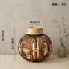 Linternas de mano tejidas en bambú para el Festival de Medio Otoño, portavelas decorativos de ratán para exteriores, decoraciones para patio de casa de huéspedes y bodas, linternas hechas a mano al por mayor