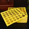 Papel Grueso de Pulpa de Bambú Estampado en Oro Láser de Colores para Ofrendas a los Ancestros, Papel Amarillo que se Quema Fácilmente para Qingming