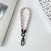 Cordão para Celular Cor Dopamina Chaveiro de Câmera Pulseira Antiperda Corda para Bolsa de Copo d'Água Cordão Curto Trançado