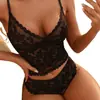 Comercio Exterior de Amazon Transfronterizo Color Sólido Sexy Encaje Profundo en V Tirantes Tubo Top Corto Estilo Europeo y Americano Chaleco Pequeño 2025
