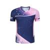 Nuevos Uniformes de Bádminton para Hombres y Mujeres, Uniformes de Tenis de Manga Corta, Secado Rápido para Clases de Entrenamiento Estudiantil, Uniformes de Entrenamiento para Niños, Transpirable 50018
