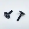 Adequado para revestimento interno do para-lama Parafuso autoatarraxante sextavado interno cabeça redonda parafuso autoatarraxante tipo flor de ameixa M4 * 14 preto Sextavado interno