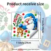 Adesivos de Tanque de Vaso Sanitário de Papai Noel de Desenho Animado Banheiro Tampa de Vaso Sanitário Atmosfera Festiva Adesivos Decorativos