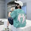 Camiseta de Algodón Puro de Manga Corta para Niños 2026 Nueva Ropa de Verano Camiseta Tie-Dye para Niños Camiseta de Verano con Dibujos Animados de Manga Corta para Niños