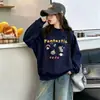 Nueva moda de otoño para niñas: sudadera de dibujos animados elegante y linda con cuello redondo para niñas pequeñas y niños pequeños, adecuada para primavera y otoño