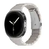 Adecuado para relojes Samsung Watch8/9, Correa de reloj inteligente clásica de acero inoxidable y resina de una sola cuenta para Watch8