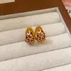 Brincos de Design Simples Retrô Estampa de Leopardo Brincos de Bola Redonda Elegantes Modernos Versáteis Brincos de Luxo Nova Joia para Orelha