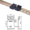 Mingtong Weiye Hebilla Riel Guía Din35Mm Soporte de Montaje en Riel Accesorios para Riel Guía Negro Blanco Venta al por Mayor 25 de Ancho