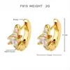 FOXI transfronterizos Tailandia nuevos aretes para mujer alta calidad lujo ligero combinan con todo circonita temperamento Súper Brillantes PLATINO Aretes pequeños