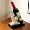 Suporte de vinho com padrão de elefante estilo vintage para hall de entrada e sala de estar, decoração de casa de alta qualidade e móveis macios no atacado