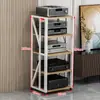 Rack Amplificador de Potencia Multicapa Hogar Espaciado Ajustable Móvil Soporte Amplificador de Tubos Gabinete HIFI Soporte Audio Altavoz