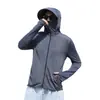 Ropa con Protección Solar para Hombres y Mujeres, Transpirable Casual para Exteriores Pesca, Correr y Ciclismo Ropa con Protección Solar de Malla, Chaqueta Fina con Capucha