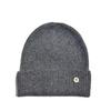 Gorro de Lana Tejido con Polvo de Tinte Fijo/Pelo de Conejo Gris con Letra B Singer para Mujer, Otoño e Invierno, Viento Cálido, A prueba de Frío, Tendencia