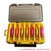 Caja Sellada 12 Compartimentos 14 Compartimentos Accesorios para Pesca Caja para Señuelos Señuelos Artificiales Caja para Camarones de Madera Pesca en Mar Caja de Almacenamiento de Señuelos de Doble Cara
