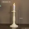 Adorno Creativo de Candelabro Retro Europeo Accesorio para Cena a la Luz de Velas Base de Portavelas de Mesa para Ambiente