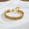 Europa e Estados Unidos tendência transfronteiriça ins colar de corrente cubana ouro 18k não desbota corrente de personalidade da moda joia de alta qualidade