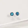 Aretes de Ópalo de Aleación de Titanio, Clavos para Hélice de Hueso de Oreja con Base Plana de Ópalo, Fabricantes de Joyería para Piercings, Venta al por Mayor Transfronteriza