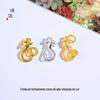 Acessórios diy de ouro de alta cor 18K banhado a ouro grosso prata pulseira de ouro colar Cisne fivela fechamento Fivela Cabeça fêmea