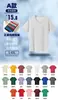 Camiseta de algodão puro, camisa publicitária personalizada, macacão de manga curta, gola redonda personalizada, roupas de classe, camisa cultural infantil personalizada com logotipo