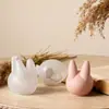 Portavelas Adorno de Conejo de Pascua de Amapola Molde de Silicona Base para Velas de Aromaterapia DIY Molde de Yeso de Conejo