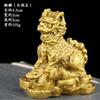 Atacado cobre corajoso unicórnio dragão tartaruga um par de três pernas sapo dourado couro colina quatro besta ornamentos carro ornamentos console central decoração