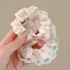 Scrunchie de renda estilo coreano para mulheres, elástico de rabo de cavalo de alta qualidade, alta elasticidade e faixa de cabelo durável