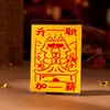 Tarjeta de Protección Amuleto de Gato Pegatina para Teléfono Móvil Tarjeta de Fortuna de Cinabrio Pintada a Mano para Riqueza y Bendiciones Tarjeta de Bendición para Mascotas Amuleto de Seguridad de Gatito de Cinabrio