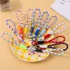 Llavero de Peluche con Cuerda Tejida a Mano, Correa Corta Portátil para Teléfono, Accesorio para Bolso, Correa de Muñeca para Cámara