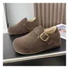 Zapatos Birkenstock de Invierno con Plataforma y Suela Gruesa, Forrados de Borrego, Totalmente Cerrados y Cálidos, Nuevos Versátiles Zapatos Birkenstock de Piel 2026 para Mujer