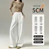 Pantalones de Chándal Gruesos de Estrella de Cinco Puntas Pantalones de Pierna Ancha para Mujer Otoño Invierno Caída Suave Pegajoso Adelgazantes Pierna Recta Perezosa Pantalones de Arroz Pegajoso