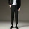 Ropa para Hombre Maple House / Pantalones Casuales de Ajuste Delgado para Todas las Estaciones, Modernos y Sofisticados, Pantalones Gruesos de Pierna Recta con Forro Polar para Hombre de Primavera y Otoño