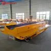 Trilho de manuseio entre oficinas Carrinho móvel Controle remoto Manuseio de bobinas Carro de trilho de solo Trilho de toque deslizante Carro plataforma giratória