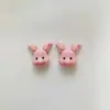 Combinación de Animales de Dibujos Animados Oso Fresa Trasero diy Accesorios para el Cabello Resina de Goteo de Gel Accesorios para Funda de Teléfono Material de Pegamento Crema