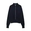 Ins ropa de mujer al por mayor estilo europeo y americano transfronterizo otoño 2026 nueva moda chaqueta de punto elegante con cremallera 5536031