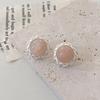Pendientes redondos de color caramelo para mujer, sencillos, elegantes y versátiles, diseño de nicho, pendientes de alta calidad, 2023, nuevos