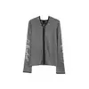 Moletom com Capuz Listrado Vertical Subcultura Y2K para Homens e Mulheres, Cardigã com Zíper Slim Fit Tendência, Peça de Roupa Externa Fashion de Manga Longa