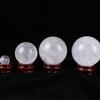 Bola de cristal blanco natural de alta calidad, bola de cristal blanca decorativa, matriz de siete estrellas de cristal, fábrica de bolas de cristal Donghai, venta al por mayor