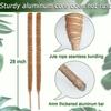 Soporte de Cuerda de Cáñamo y Palo de Palma de Coco para Estilismo DIY Transfronterizo, Doblable y Moldeable, para Plantas Verdes, Jardinería, Trepar, Alambre Deformable
