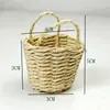 Mini Cesta de Mimbre, Cesta Pequeña, Cesta de Juguetes, Cesta Decorativa de Mimbre para Micro Paisajismo, Cesta Portátil Extra Pequeña