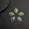 Joyería de Piedra Popular de Europa y América El Más Vendido de Amazon Collar con Colgante Bordeado de Múltiples Materiales de Jade Cristal Rosa