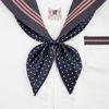 Elegante Bolinhas Nó de Peixe Dourado Sem Laço Gola de Marinheiro Floral Uniforme Versátil Fofo Novo Gravata Borboleta