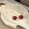 Sombra de Flor Oscilante Retro Francés Borla Larga Gancho de Oreja Flor Accesorios Románticos Pendientes Venta al por Mayor