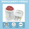 Interruptor basculante KCD11 de forma de barco, certificado americano ETL, rojo, 3 pines, 2 velocidades, con luz en la parte superior y redondo