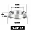 Rolamento de flange de ponto de fábrica com nervura F6701ZZ 12*18*4 sensação suave alta qualidade rolamento 6701ZZ