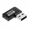 Adaptador USB-TypeC 3.2 Gen2, convertidor U macho a hembra, transmisión de alta velocidad de 10 Gbps, codo en L de 90 grados.