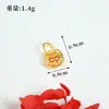 Nuevo colgante de oro arena de Vietnam marea nacional cerradura de martillo accesorios para bolsa recogedor con goteo de aceite rojo fabricantes de joyería de moda antigua