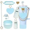 Botella de Agua Térmica Stanley Tapón Antipolvo Taza con Popote Tapa de Taza Correa de Mano Cordón para Botella de Agua Múltiples Estilos Versátiles Set