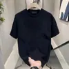 Verão 2026 Novo Algodão Puro Masculino Novo Camiseta de Manga Curta 220g Pesada Marca de Moda Americana Top Solto Gola Redonda
