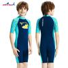 Traje de baño nuevo para niños Niños Secado rápido Protección solar Manga corta Traje de baño Bebé y niño pequeño Playa Natación Snorkel Medusas Pantalones cortos